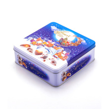 Christmas biscuit tins box tinplate cookie jar metal box